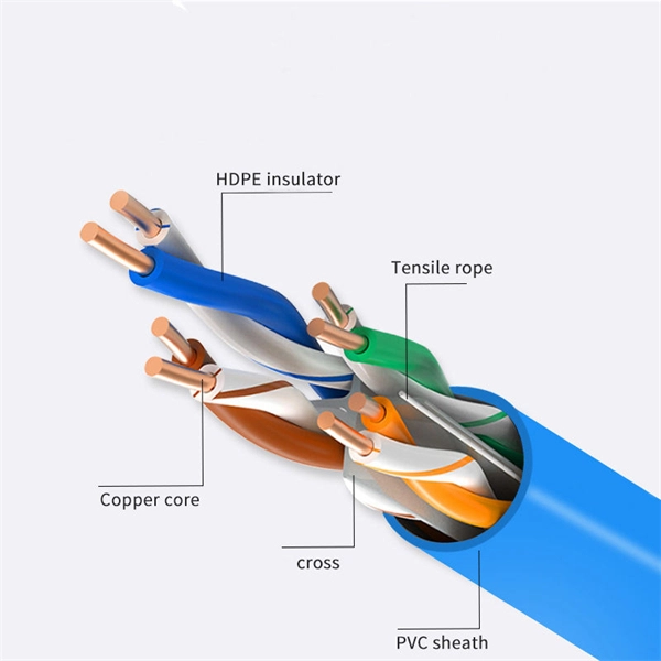 Router connected to 10 Gigabit fiber optic cable
