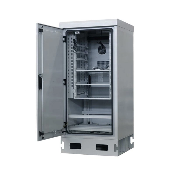 Cable trays installed for low-voltage power cables entering the house
