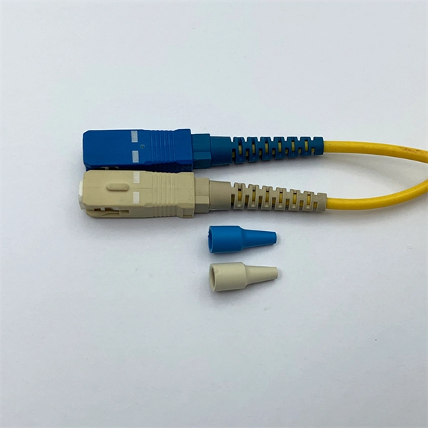 Fiber optic cable laid on the edge of the screen