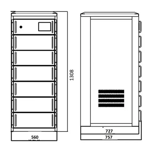 Voltage and High Voltage Cable Display Cabinet