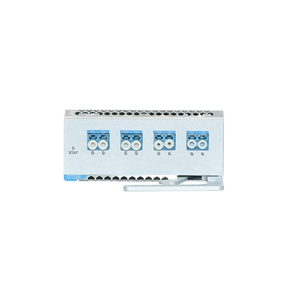 What is the maximum span in meters for an 8-core optical fiber cable 